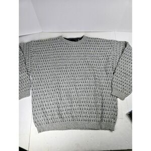 Mens‎ Size XL Henley Sweater Long Sleeve Pullover Chunky Knit Bill Blass Vintage